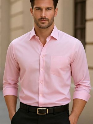 LIGHT PINK - Premium Kasturi Cotton Hybrid Shirt