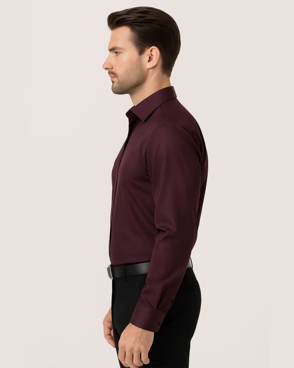WINE - Premium Kasturi Cotton Hybrid Shirt