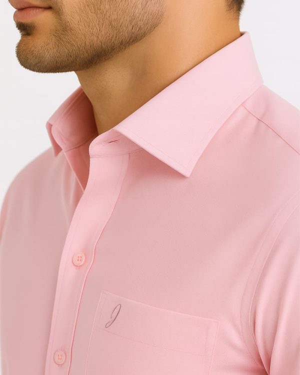 LIGHT PINK - Premium Kasturi Cotton Hybrid Shirt