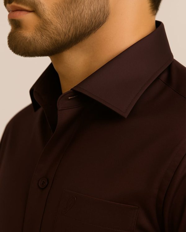 WINE - Premium Kasturi Cotton Hybrid Shirt