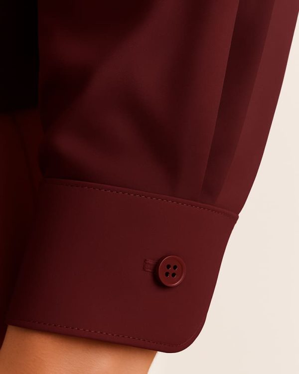 DARK MAROON - Premium Kasturi Cotton Hybrid Shirt