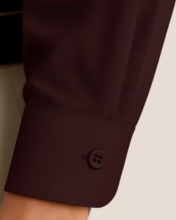 WINE - Premium Kasturi Cotton Hybrid Shirt