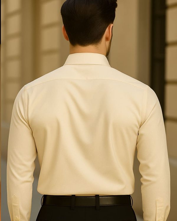 CREAM - Premium Kasturi Cotton Hybrid Shirt